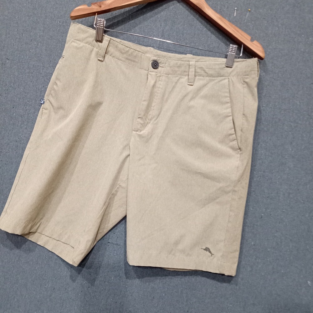 Tommy Bahama Boracay Shorts Mens 33 Khaki Tan Stretch Performance T818027OU